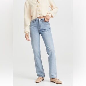 AGOLDE Lana Mid Rise Straight Jeans